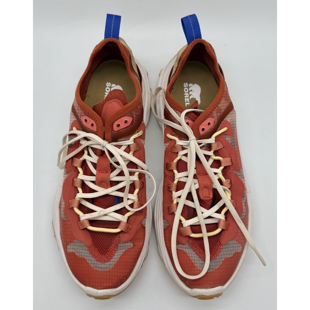 Sorel Shoes Women's Red 9 Kinetic Breakthru Tech Lace Up Trail Sneaker Running - Picture 2 of 9